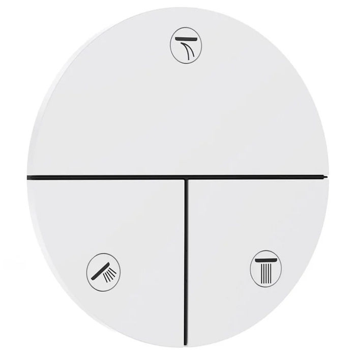 Hansgrohe ShowerSelect Comfort S Переключатель потоков для душа, на 3 источника, цвет: белый матовый