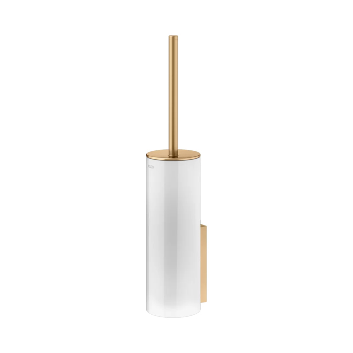 Keuco Edition 400 Туалетный ёршик, подвесной, c крышкой, цвет: brushed brass