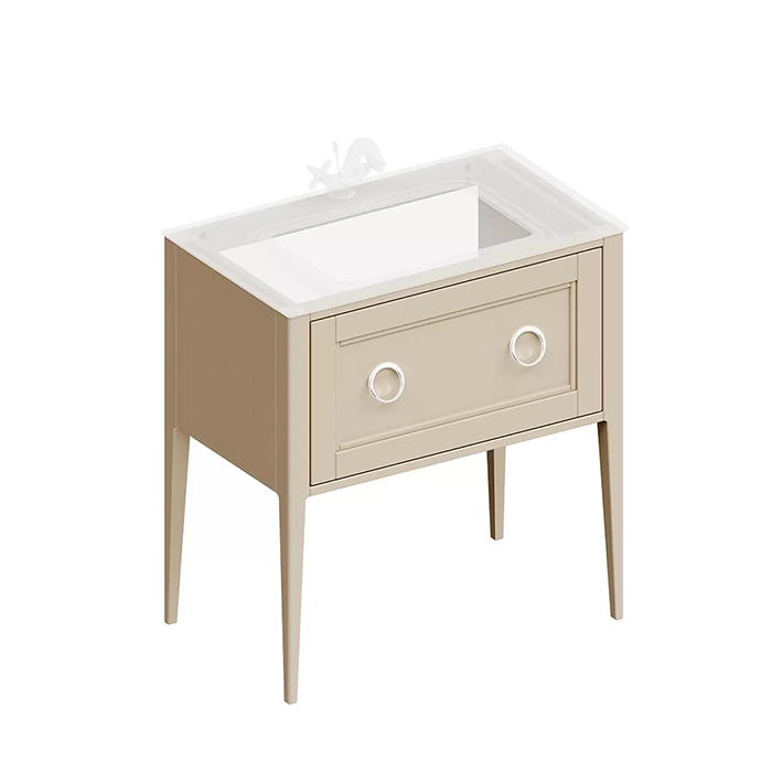 Kerama Marazzi Plaza Classic Тумба напольная 80см, 1 ящик, цвет: капучино матовый