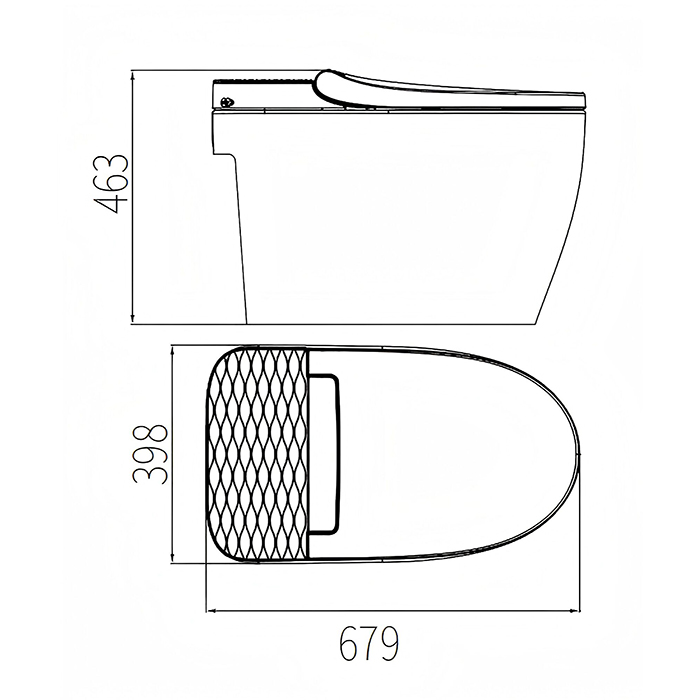 Arrow Pollux Light Унитаз Smart, 40x68см, напольный, безободковый, цвет: белый