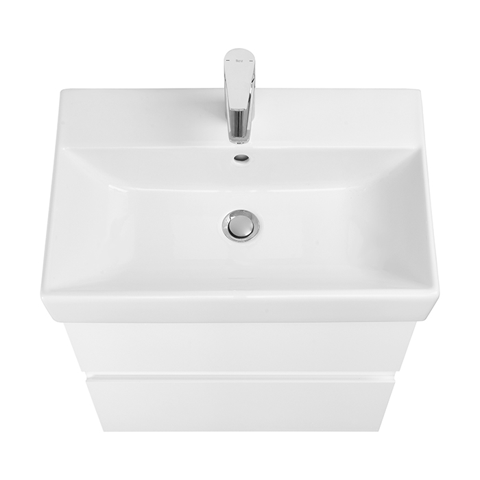 Roca Oleta Тумба подвесная 60х37х54см, с 2 ящиками, цвет: белый матовый 