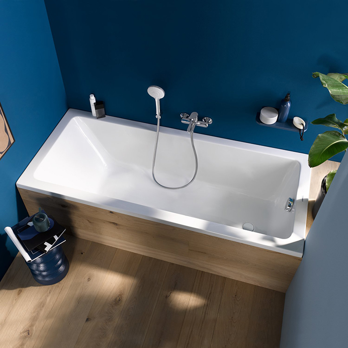 Duravit D-Neo Ванна 150х70х42см., отдельностоящая, DuraSolid, со сливом (без перелива), цвет: белый