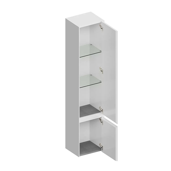 Kerama Marazzi Cubo Пенал подвесной, правый 165, цвет: белая матовая