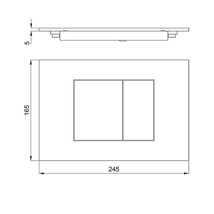Almar Клавиша двойного смыва для бачков Geberit/TECE, цвет: латунь брашированная PVD