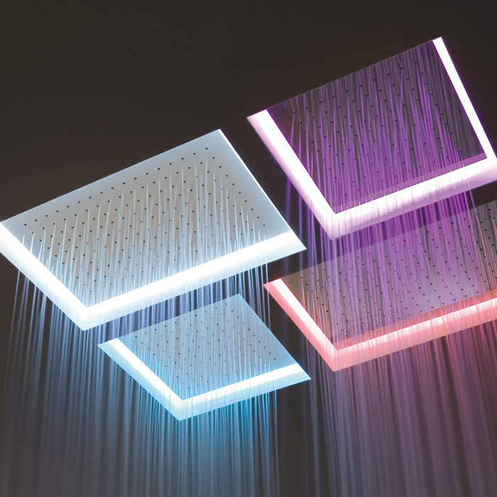 Antonio Lupi Meteo  Встраиваемый верхний душ  52x35x11см, с LED подсветкой, цвет: белый