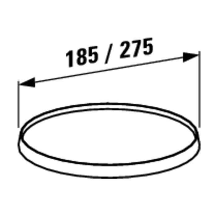 Laufen Kartell Съемный диск для смесителя/полочки/держателя туал бумаги d=185мм, цвет: прозрачный кристал