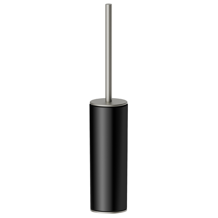 Newform Accessori tondi Туалетный ерш, напольный, черная керамика, цвет: titanium satin