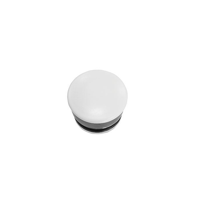Globo Донный клапан для раковины, с переливом, click-clack, цвет: белый матовый