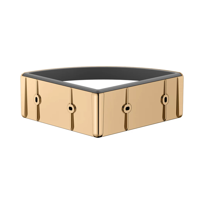 Keuco Elegance Полочка для душа, подвесная, угловая, цвет: brushed brass/anthracite