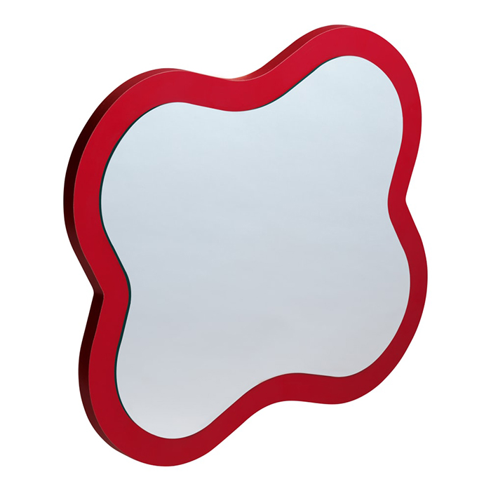 Laufen Florakids Зеркало 435x21x383 мм, «цветок», цвет: красный