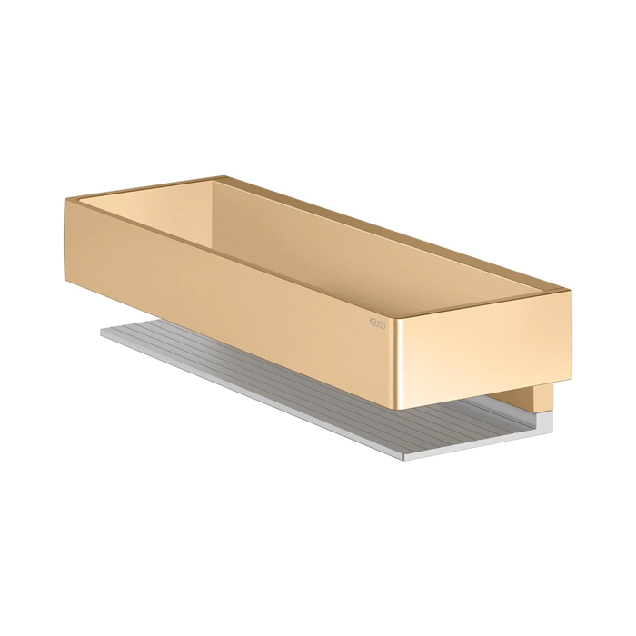 Keuco Edition 11 Полочка для душа, подвесная, цвет: brushed brass/aluminium