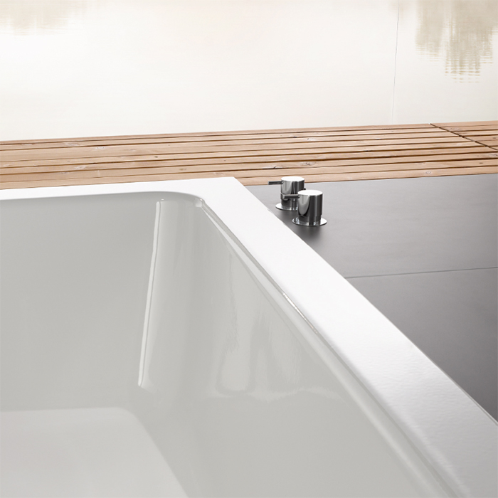 Bette One Ванна с шумоизоляцией пристенная, 180х80х42см, BetteGlasur® Plus, цвет: белый