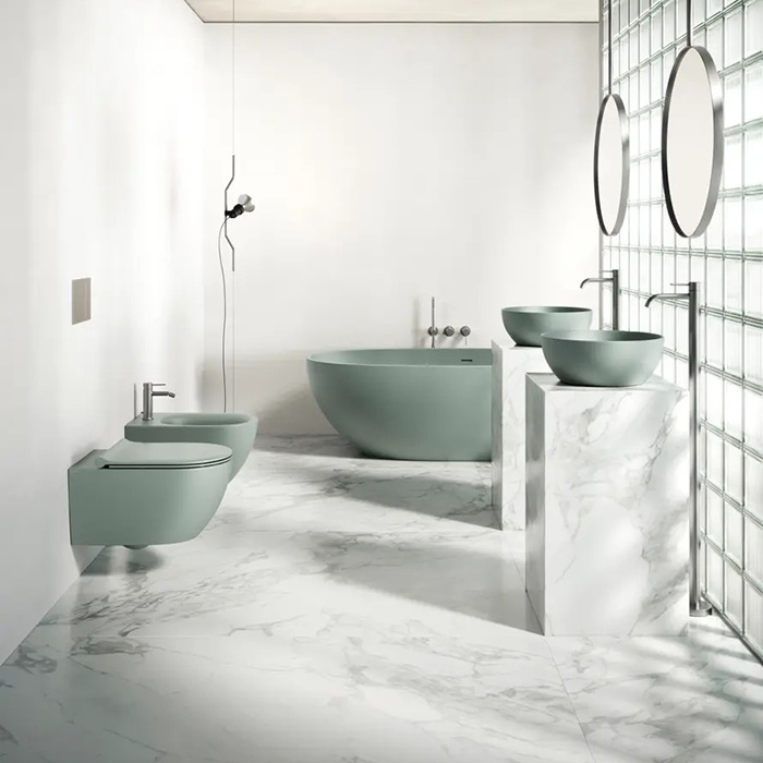 Catalano Sfera Унитаз 55x35см., подвесной, безободковый, Tornado, Cataglaze+, цвет: Acqua satinato