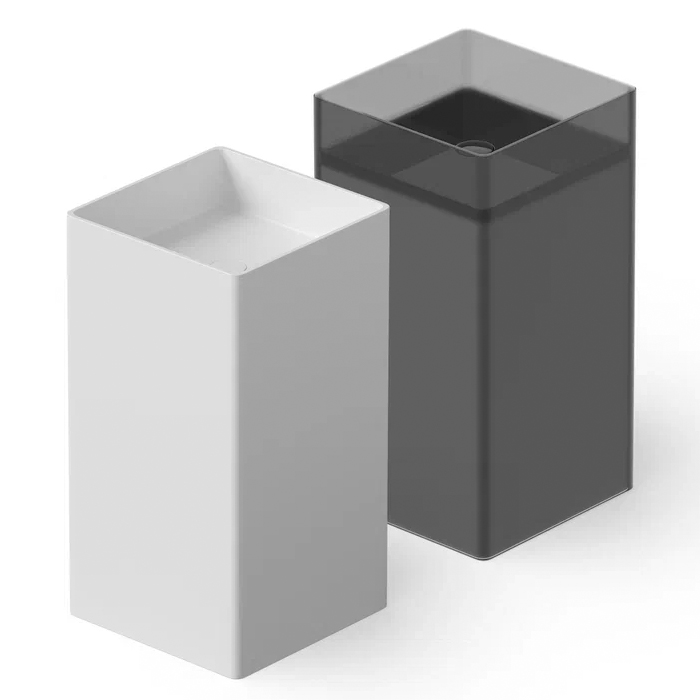 Dea Design Pedestal Basin Раковина 45х45х90см., напольная, без отв., Solid Surface, цвет: White №18