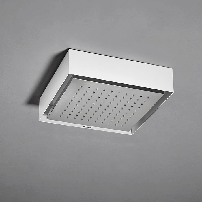 Antonio Lupi Fuorimeteo Внешний верхний душ, 35х35см, с подсветкой, цвет: белый