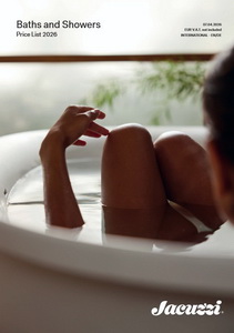 Jacuzzi Прайс-лист Baths and Showers 07.04.2026