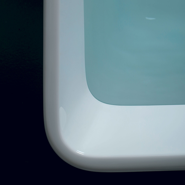 Kerasan Ego Ванна отдельностоящая, акриловая  160х70х55см в комплекте со сливом Click-clack, цвет: белый