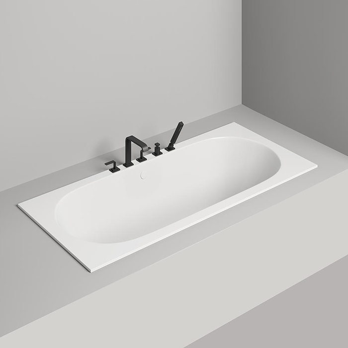 Salini Ornella Axis 190 Встраиваемая ванна 190х90х60см, прямоугольная, материал: S-Sense, цвет: белый матовый