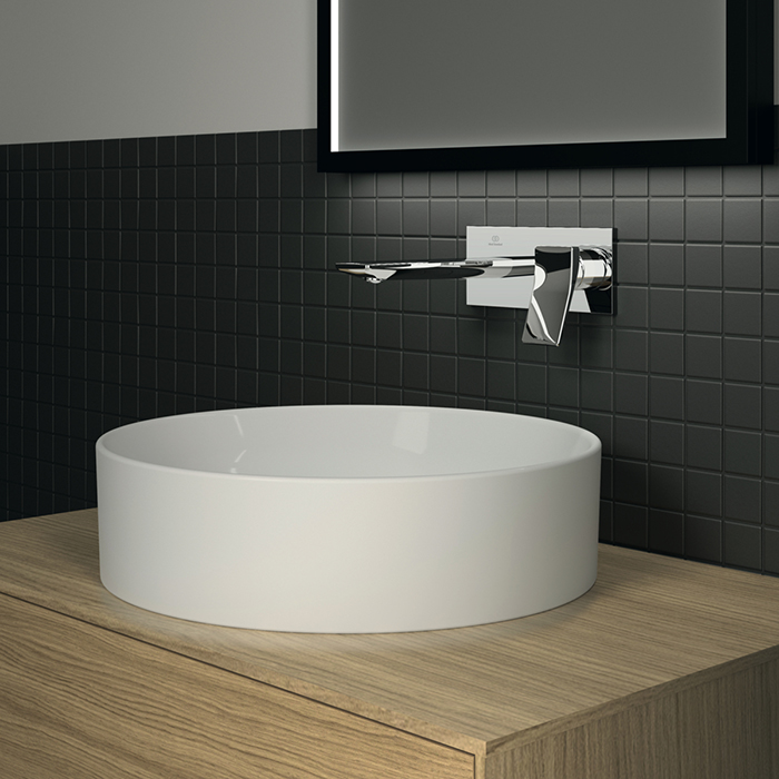 Ideal Standard Conca Раковина накладная d45хh12см, круглая, без отв., с крепежом, цвет: белый матовый