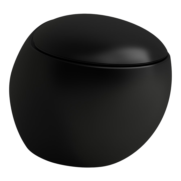 Laufen Alessi One Унитаз 58.5х39х35.5см., подвесной, безободковый, LCC, цвет: черный матовый