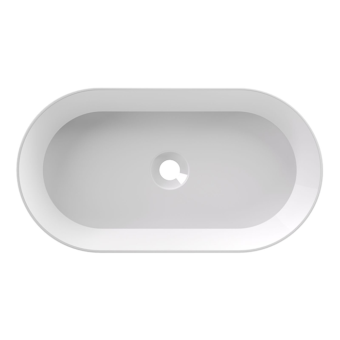 Alice Spy Oval Раковина 65x36х12см., накладная, без отв., цвет: белый глянцевый