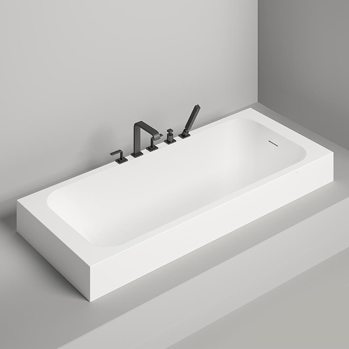 Salini Orlanda Встраиваемая ванна 180х80х60cм, прямоугольная, S-Stone, цвет: белый матовый