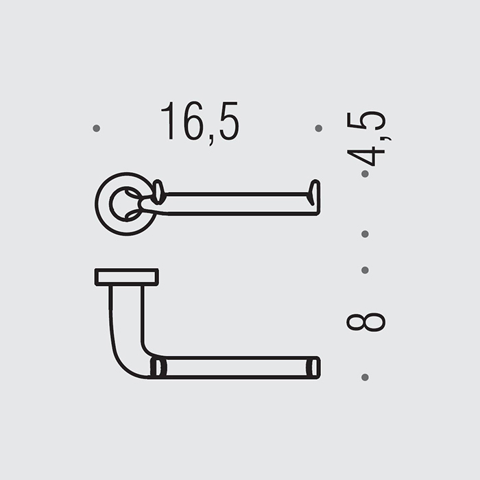 Colombo Basic Держатель для туалетной бумаги, цвет: чёрный матовый