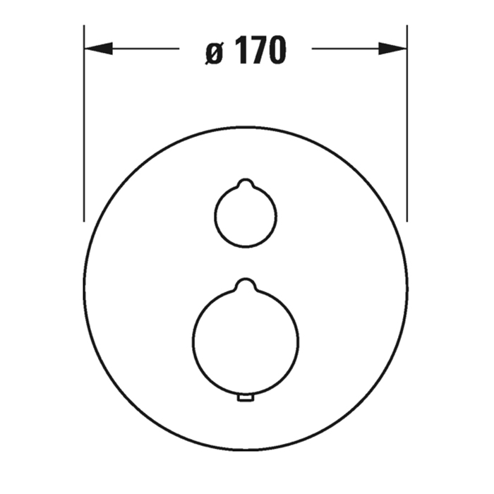 Duravit C.1 Смеситель термостатический для душа, встраиваемый, с запорным клапаном, цвет: хром