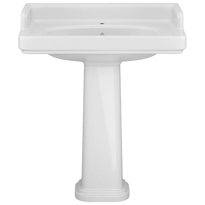 Kerama Marazzi Pompei Раковина 80х50х26.5см., подвесная, мебельная, 1 отв., с переливом, цвет: белый глянцевый