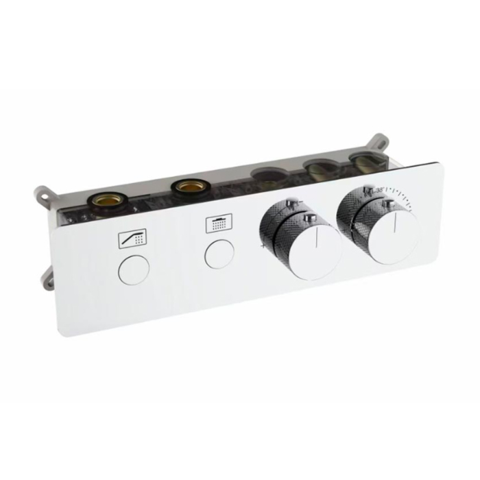 NEMO Смеситель для душа, встраиваемый, термостатический, на 2 потребителя, цвет: хром