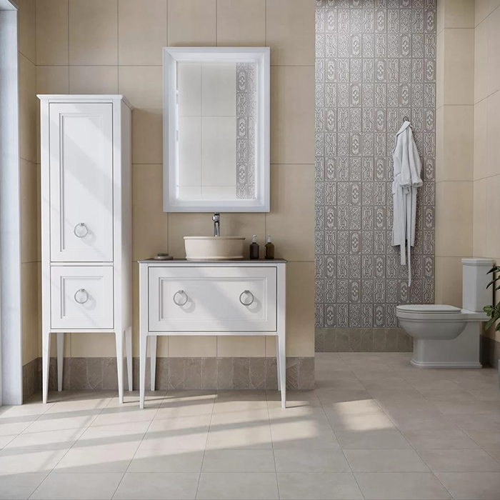 Kerama Marazzi Circo Раковина 36х36х13.5см., накладная, без отв., без перелива, цвет: песочный матовый