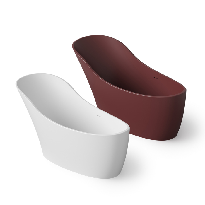 Dea Design Elegant Ванна 169x75x88см., отдельностоящая, Solid Surface, цвет: White №18