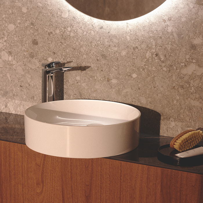 Ideal Standard Conca Раковина накладная d45хh12см, круглая, без отв., с крепежом, цвет: белый