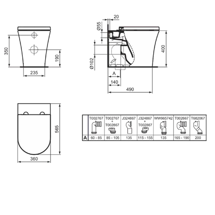Ideal Standard La Dolce Vita Сиденье с крышкой, с функцией плавного закрытия, дюропласт, тип wrapover, легкосъемное, цвет: белый