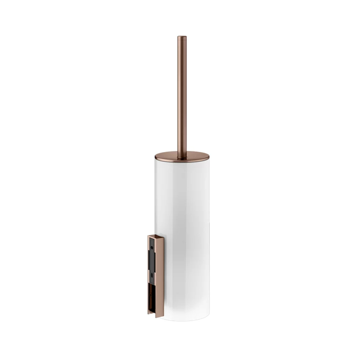 Keuco Edition 400 Туалетный ёршик, подвесной, c крышкой, цвет: brushed red gold