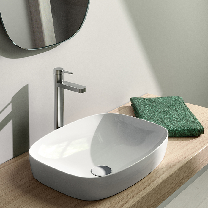 Catalano Alvea Раковина 50х38см., настольная или полувстраиваемая, цвет: белый глянцевый