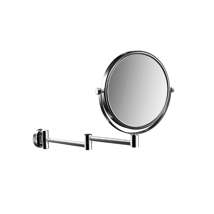 EMCO Pure Зеркало косметическое, Ø200мм,  настенное, двойной, 3x кратное увеличение, подвесной, цвет: хром