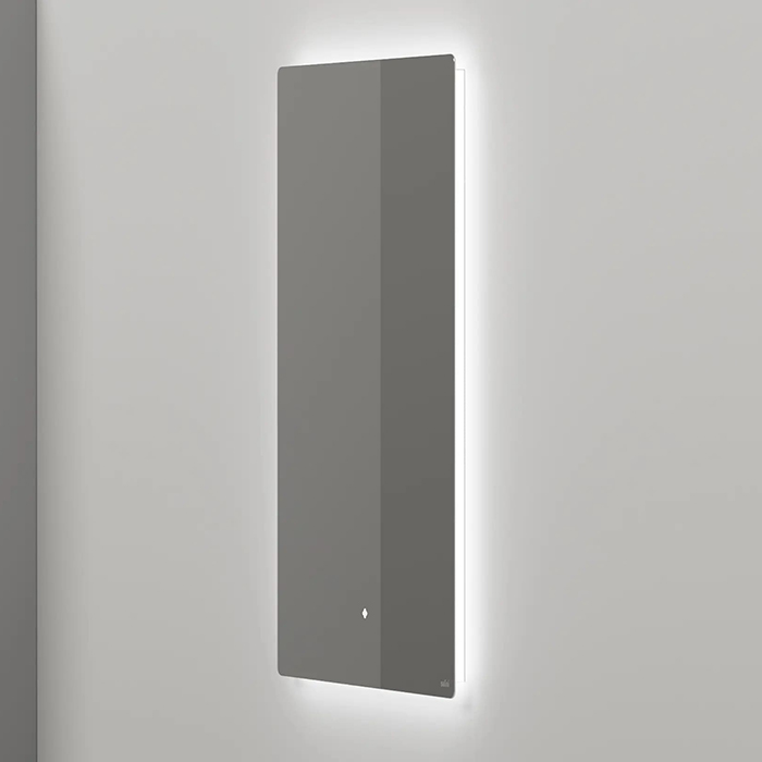 Salini Зеркало для ванны OMBRA 60х90х2.5см., с LED подсветкой, влагостойкое AGC Сrystalvision, сенс. выкл., крепления, обогрев, антизапот.
