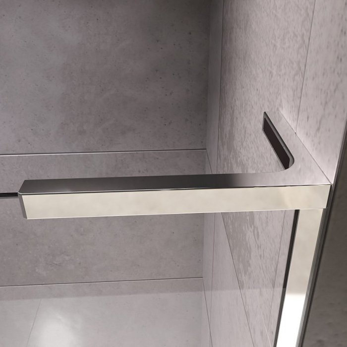 Radaway Modo SL PNJ II Шторка для ванны 80см, правая, стекло прозрачное, покрытие Easy Clean, профиль: хром