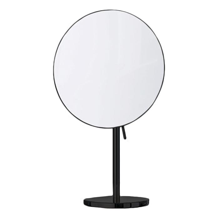 Bertocci Зеркало косметическое, настольное, без подсветки, 3-х кратное увелич., цвет: черный матовый