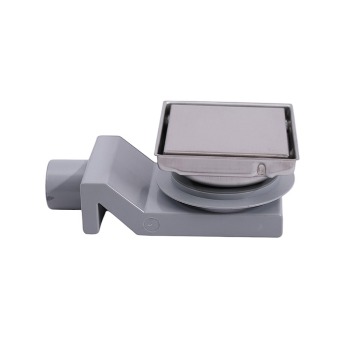 Plumberia Трап душевой PS HOLDER 13x13см, выпуск 50мм, 40л/мин, цвет: нержавеющая сталь