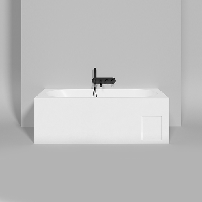 LOFO by Salini Ванна встраиваемая 170х75см, овальная чаша, материал: Gelcoat, цвет: белый глянцевый