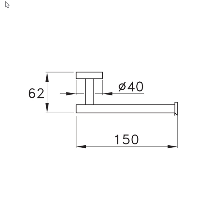 Stella Sirius Держатель т/ б., подвесной, цвет: Brushed nickel