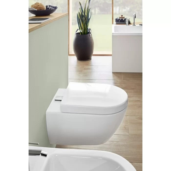 Villeroy&Boch Subway 2.0 Биде подвесное 37.5х56.5х28см., 1 отв., цвет: альпийский белый