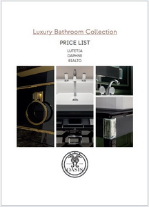Oasis Прайс-лист Luxury Bathroom Collection 2025 (LUTETIA DAPHNE RIALTO)