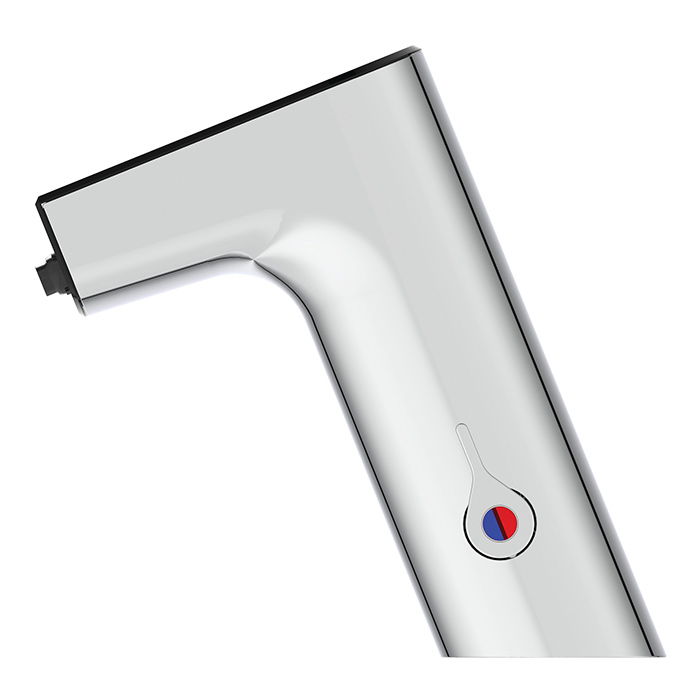 Ideal Standard Intelliflow Смеситель для раковины, на 1 отв., электронный, с адаптером 100-240VAC, цвет: хром/чёрный глянец