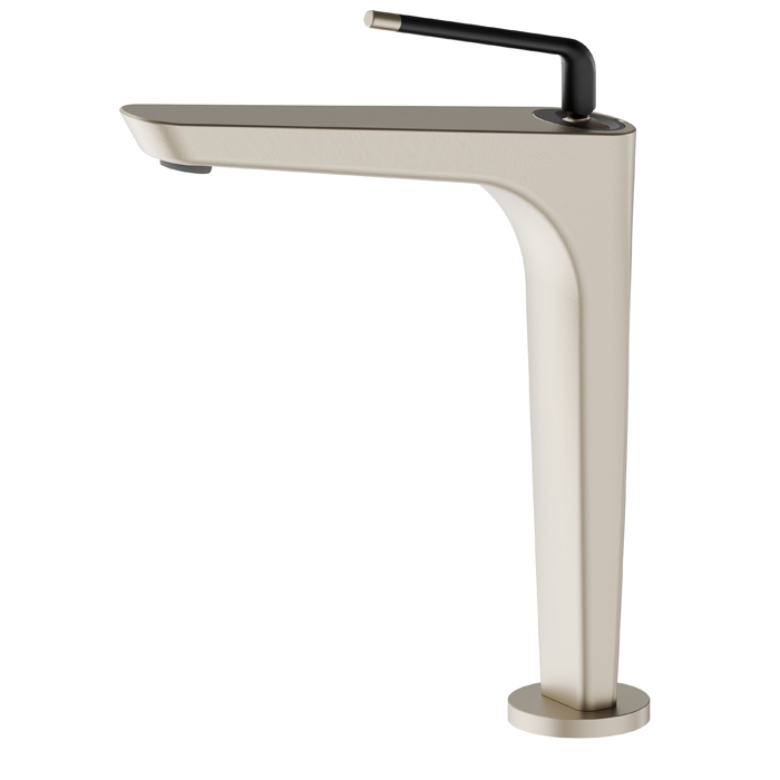 Newform O'Rama Смеситель для раковины, 1 отв., высокий, цвет: gold satin