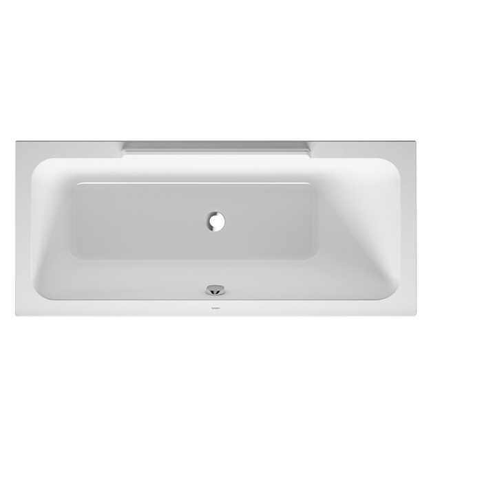 Duravit DuraStyle Ванна 160х70x48см,, прямоугольная, встраиваемая или версия  с панелями и ножками, с наклоном для спины справа, цвет: белый