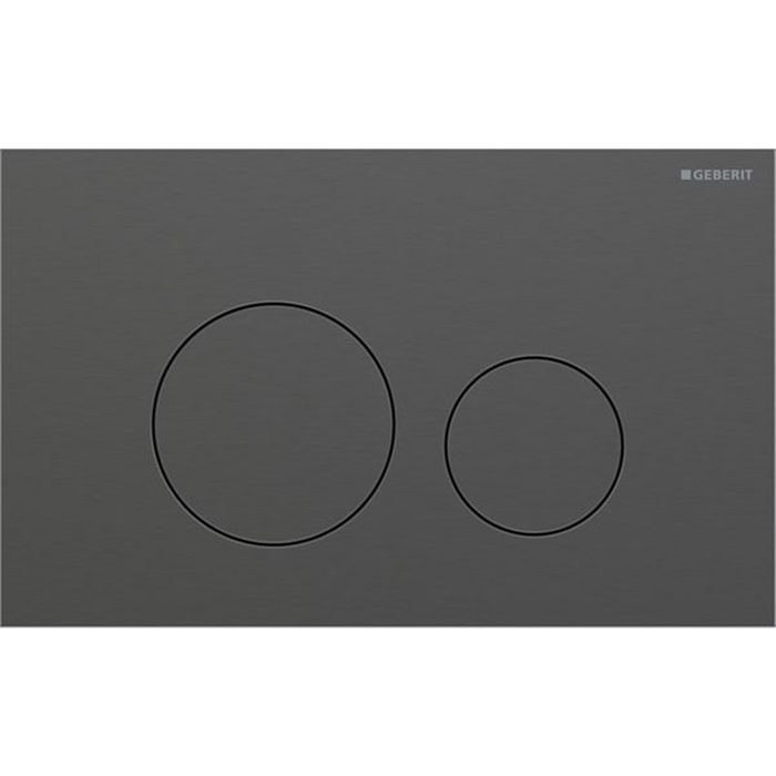 Geberit Sigma40 Клавиша для двойного смыва, круглая: Хромированный черный
