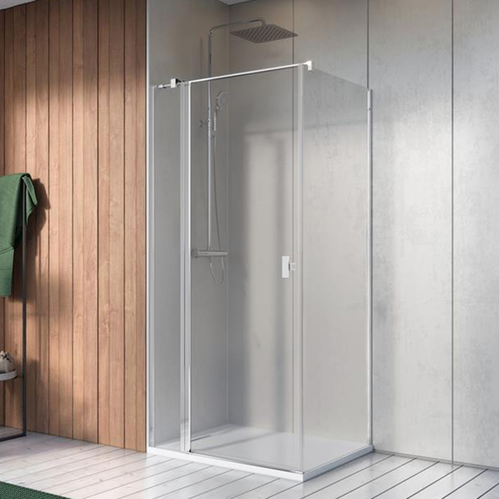 Radaway Nes KDJ Боковая стенка 100см, стекло прозрачное, покрытие Easy Clean, профиль: хром